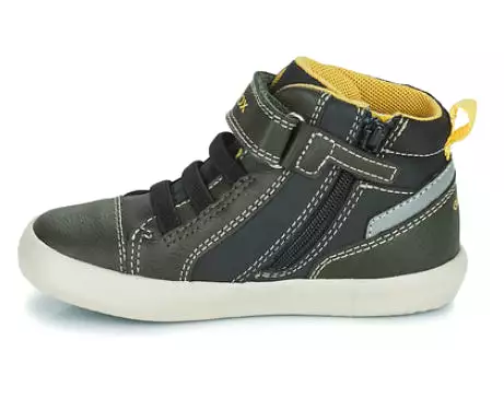 Geox Gisli Dark Green Yellow  Sneakers