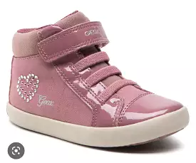 Geox Gisli Dark Pink Girls Hightop Sneakers