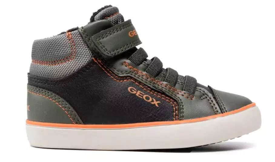 Geox Gisli Military Black Hightop Sneakers