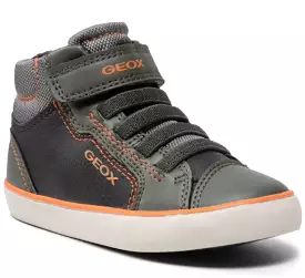 Geox Gisli Military Black Hightop Sneakers