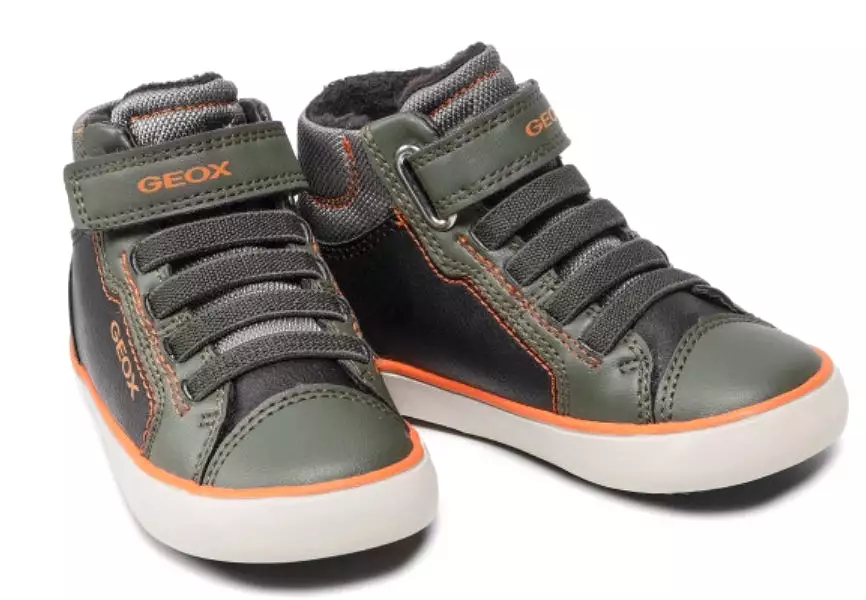 Geox Gisli Military Black Hightop Sneakers