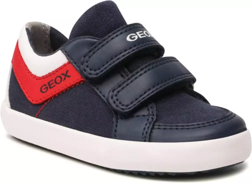 Geox Gisli Navy Red Baby Boys Velcro Sneakers