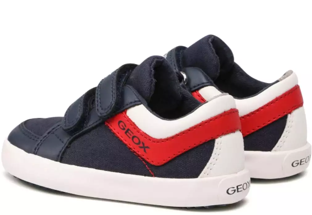 Geox Gisli Navy Red Baby Boys Velcro Sneakers