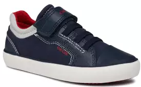 Geox Gisli Navy Red Velcro Sneakers