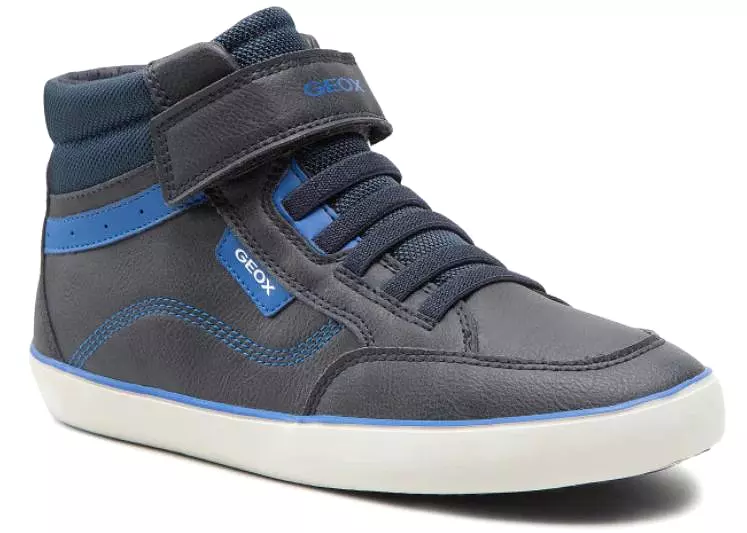 Geox Gisli Navy Royal Blue Hightop Sneakers