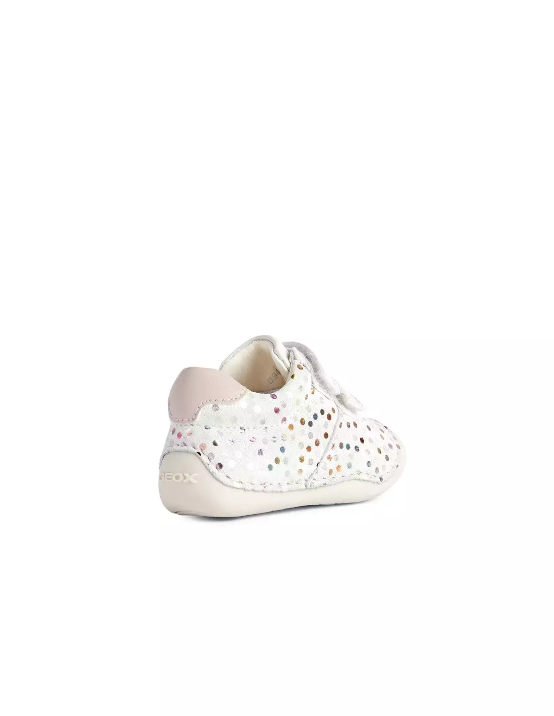 Geox Infants first Shoes White/Lt Rose Pre Walkers Leather Tutim A