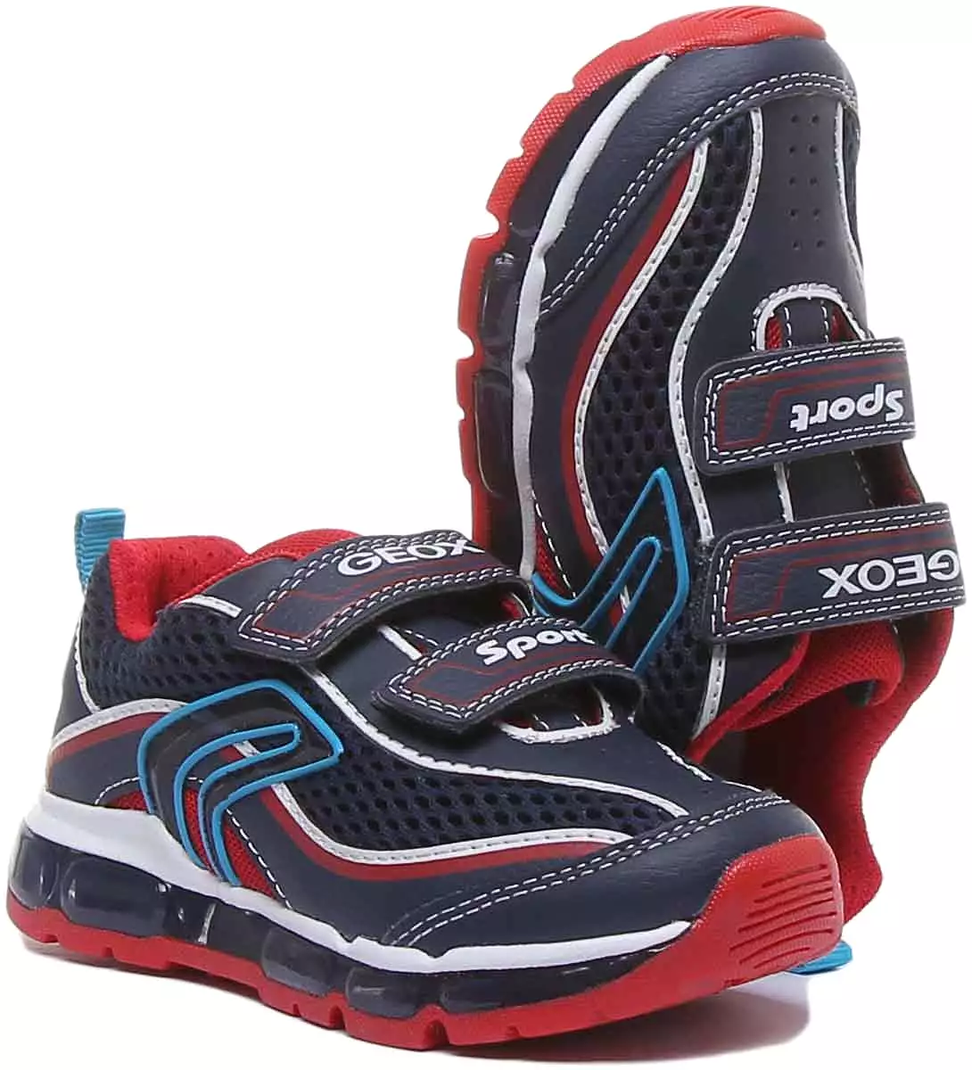 Geox J Android In Navy Red