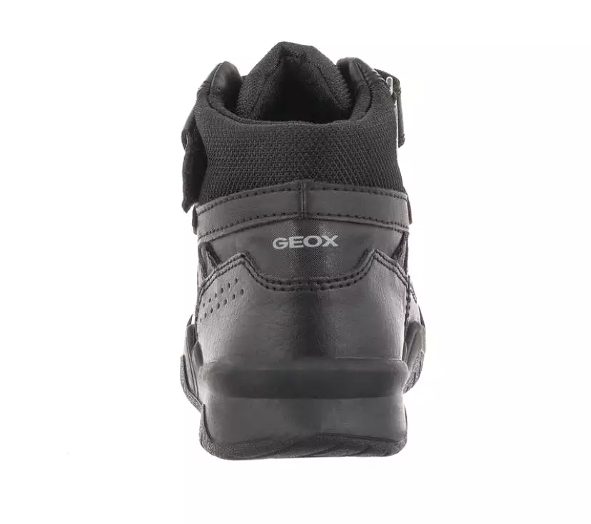 Geox J Perth Black Hightop Boys Sneakers