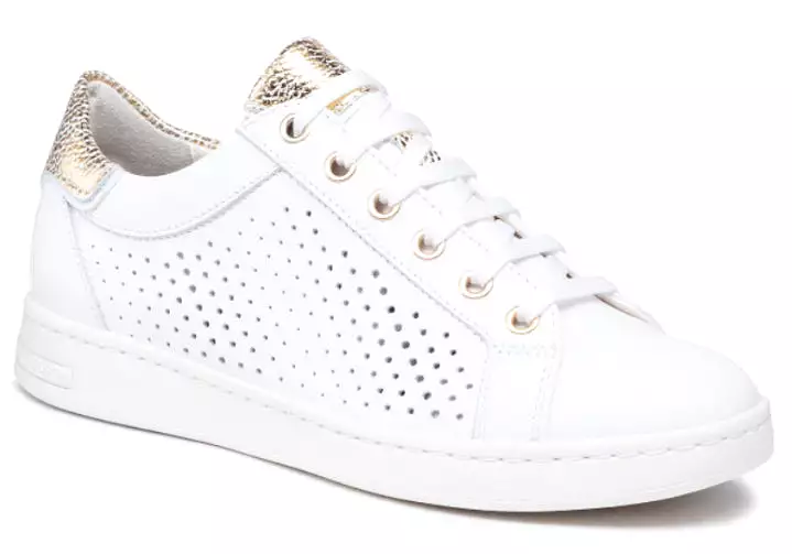 Geox Jaysen White Summer Open Sneakers