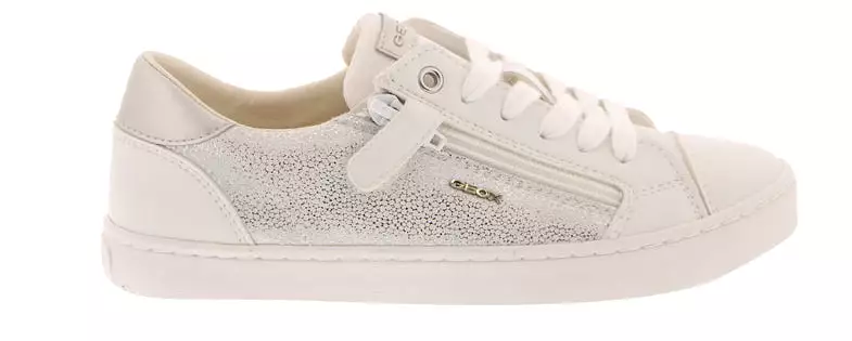 Geox Kilwi White Designed Sneakers