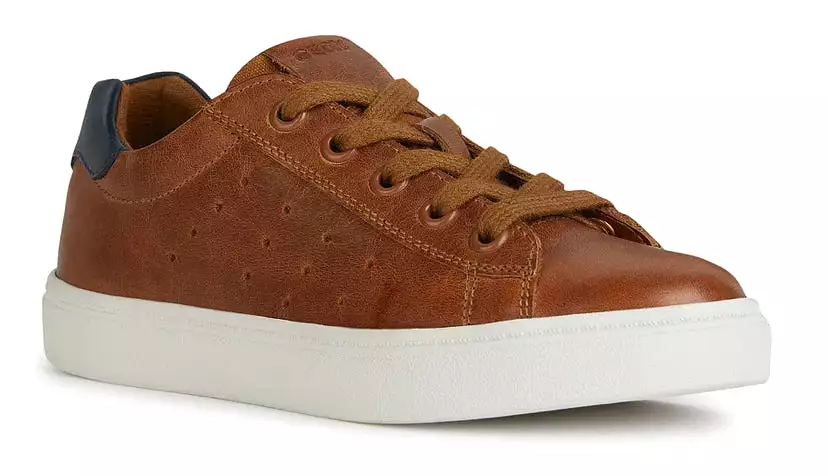 Geox Nashik Cognac Navy Sneakers