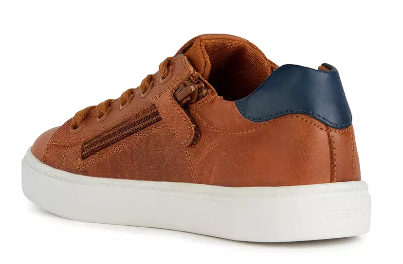 Geox Nashik Cognac Navy Sneakers