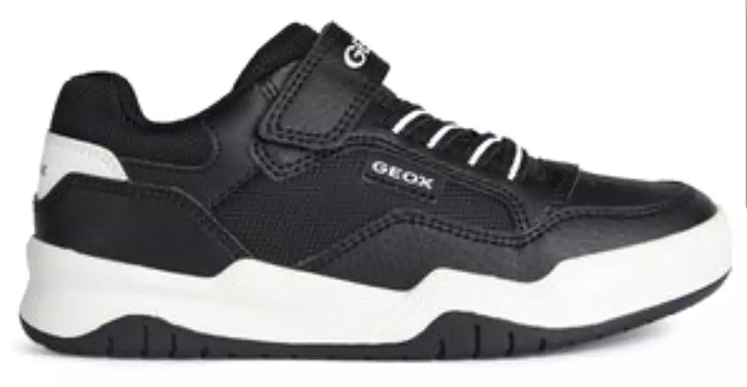 Geox Perth Black and White Sneakers