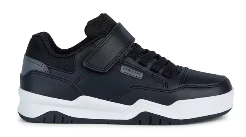 Geox Perth Black Dark Grey Sneakers