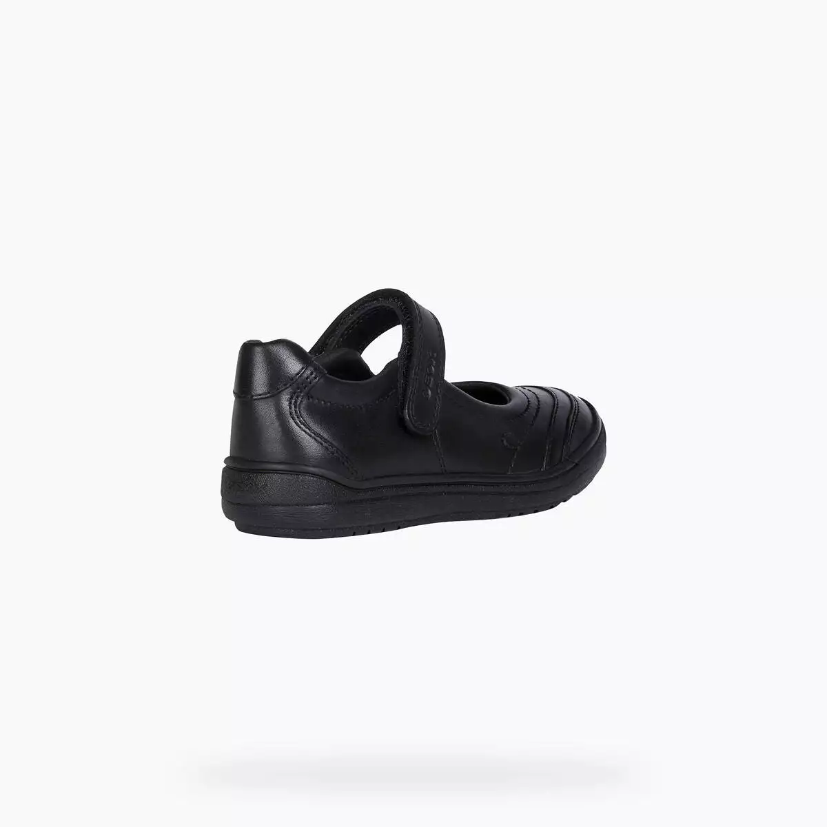 Girls Geox School Shoes Black Strap Hadriel