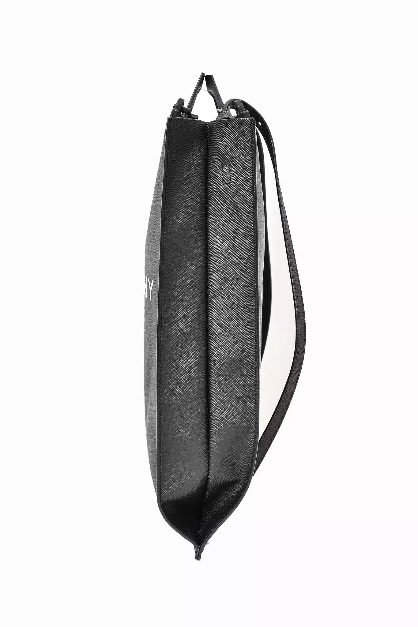 Givenchy Black Leather Logo Vertical Tote w/ Strap