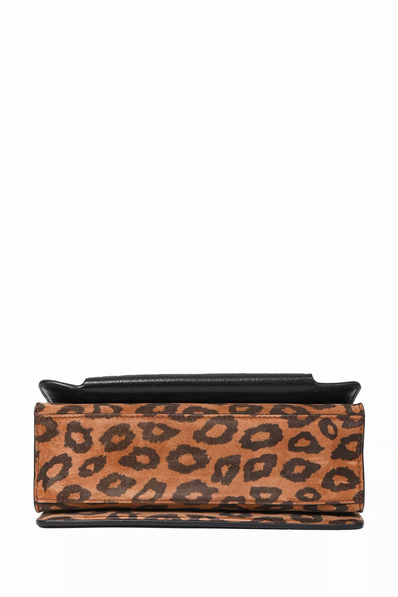 Givenchy Black Leather/Leopard 'GV3' Crossbody