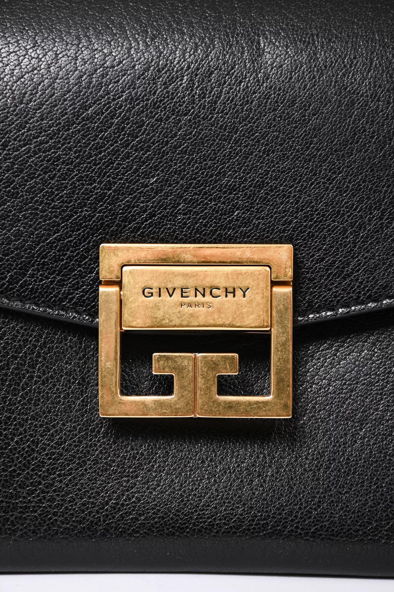 Givenchy Black Leather/Leopard 'GV3' Crossbody