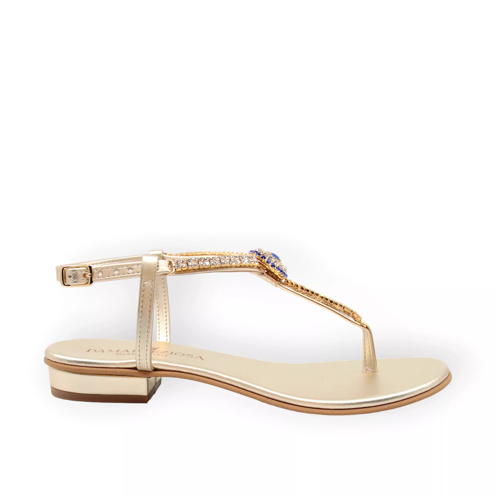 Grace flat sandal sapphire