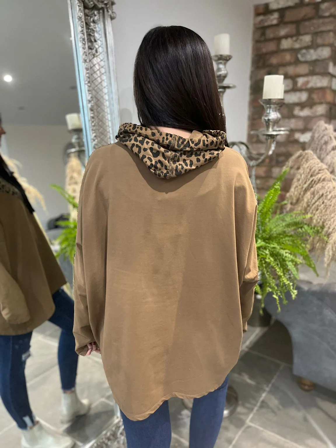 Half Leopard Sweatshirt Nya