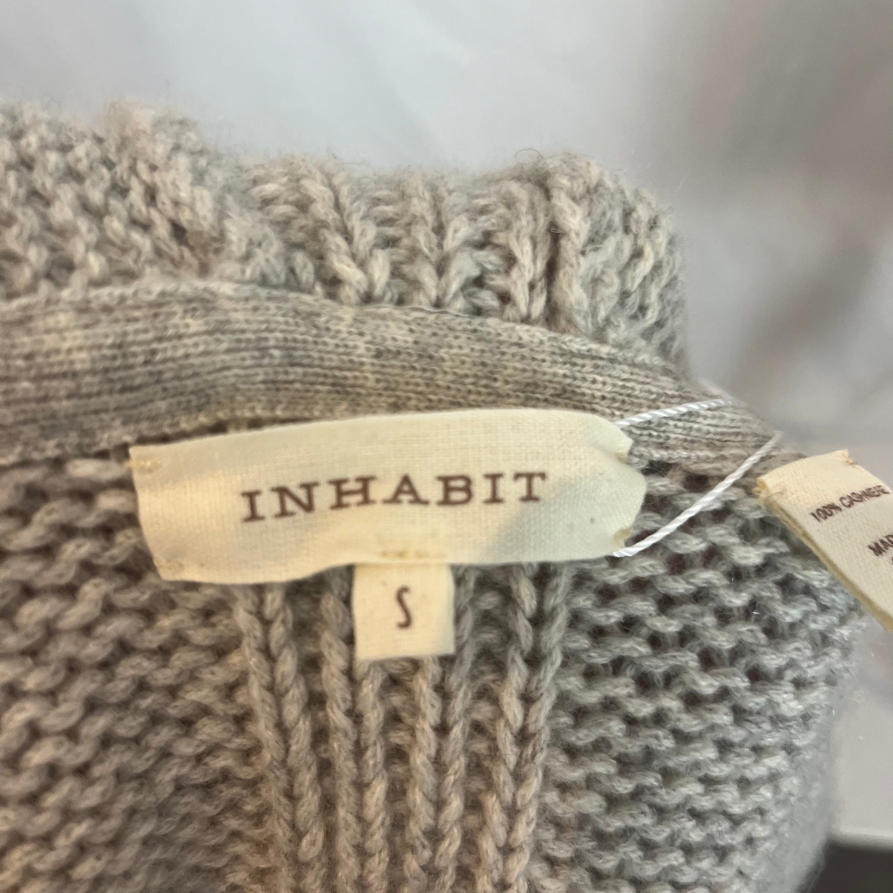 Inhabit Pearl Grey Chunky Cashmere Longline Cardigan S