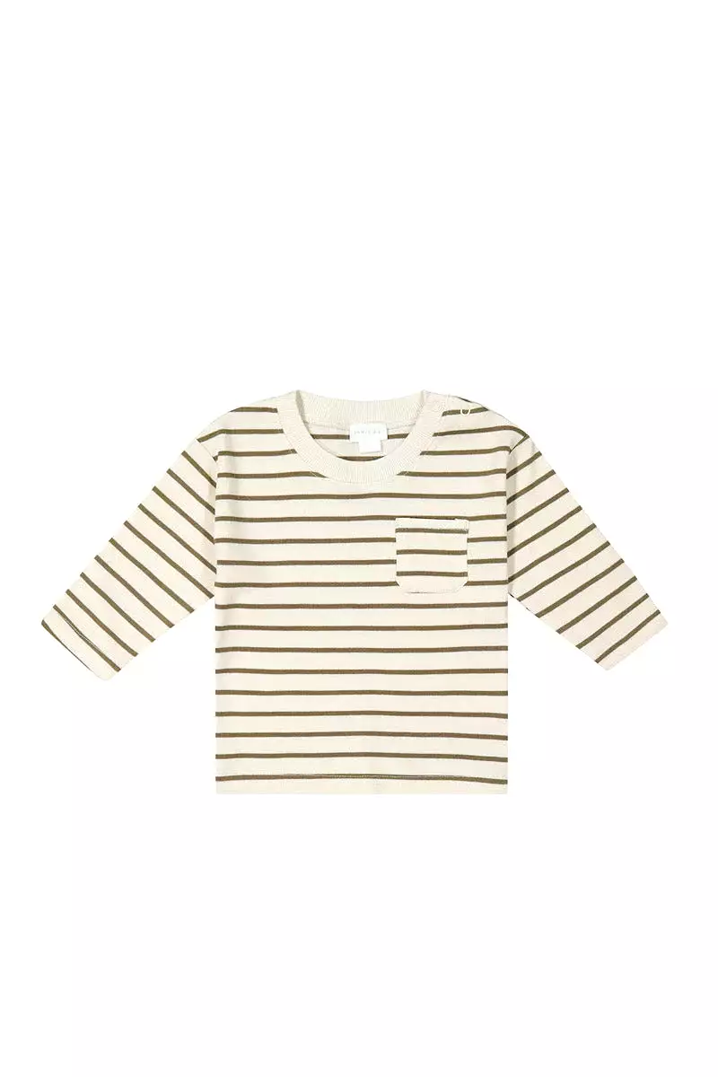 JAMIE KAY Pima Cotton Frankie Top - Bear Stripe