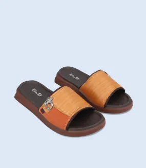 KB0176-TAN-Boy Slippers