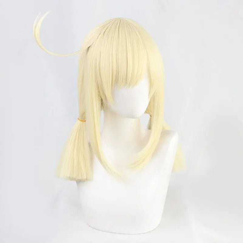 Klee Pale Blonde Straight Twin Ponytails Cosplay Wig MK15323