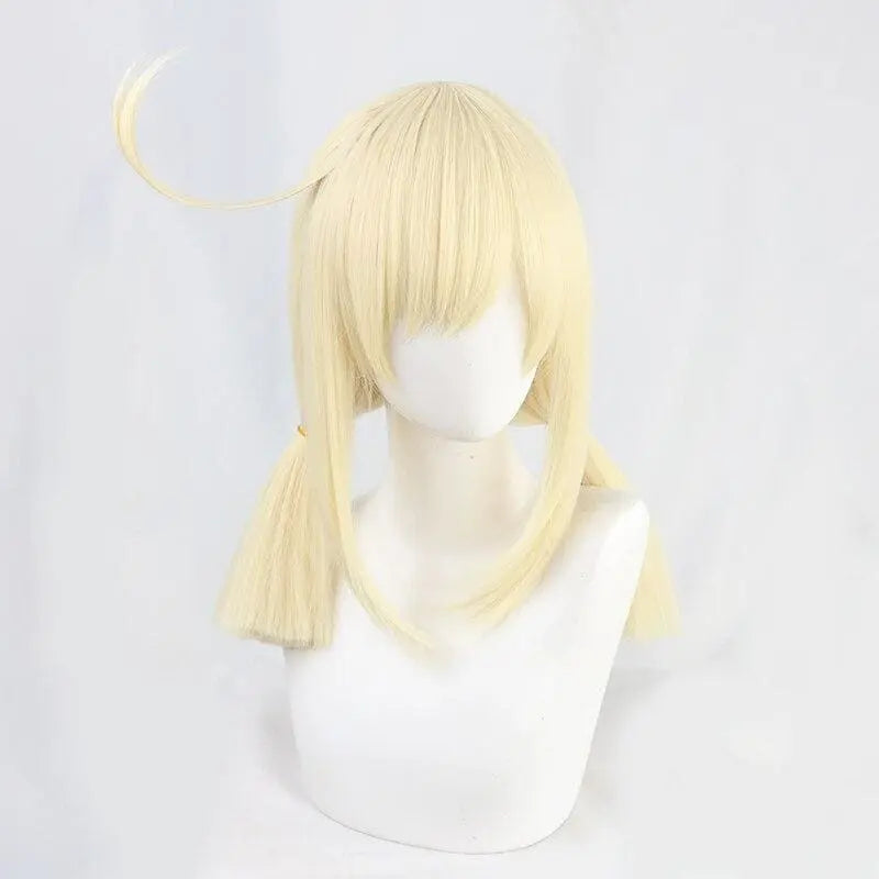 Klee Pale Blonde Straight Twin Ponytails Cosplay Wig MK15323