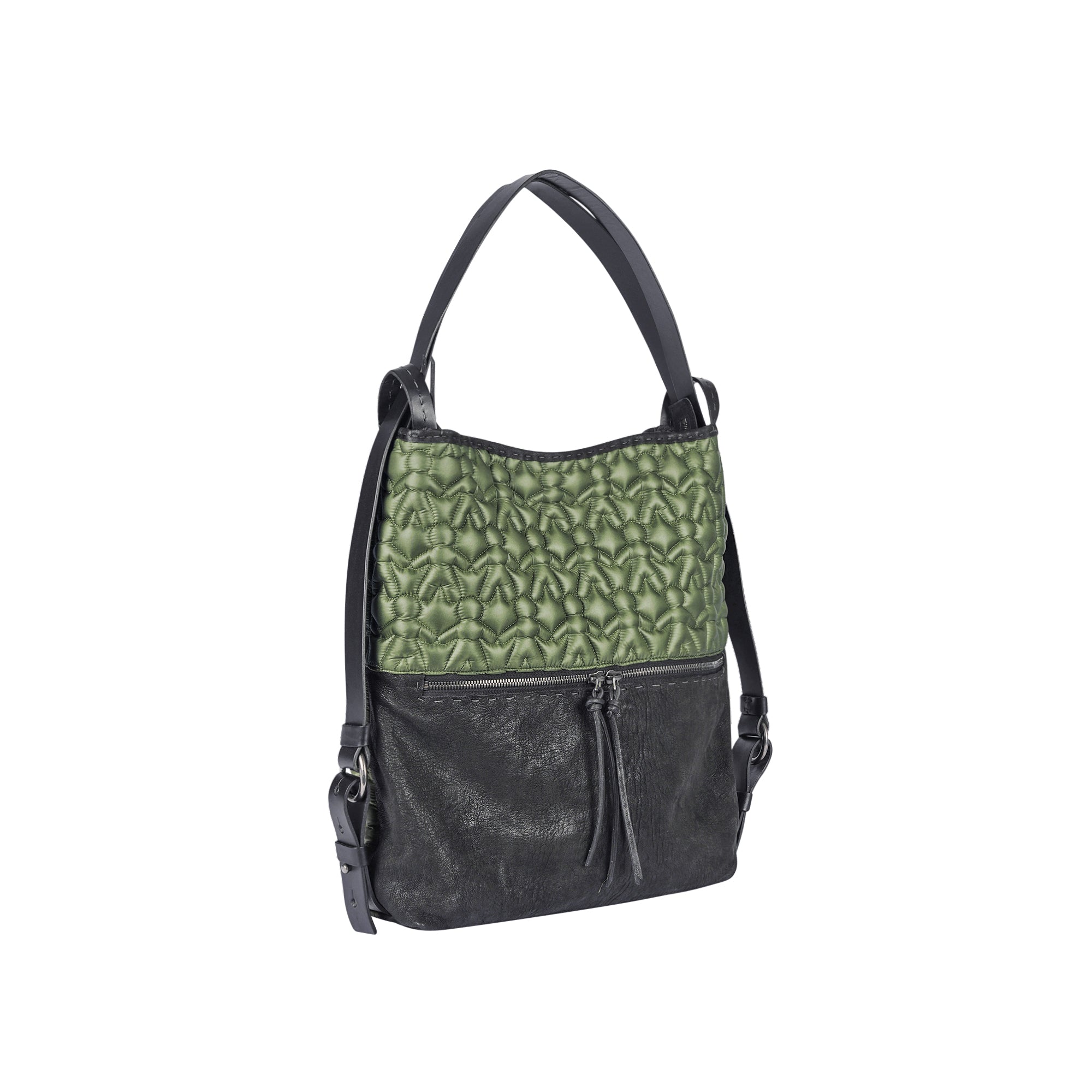 Lara Backpack L Omino Nylon Forest Green