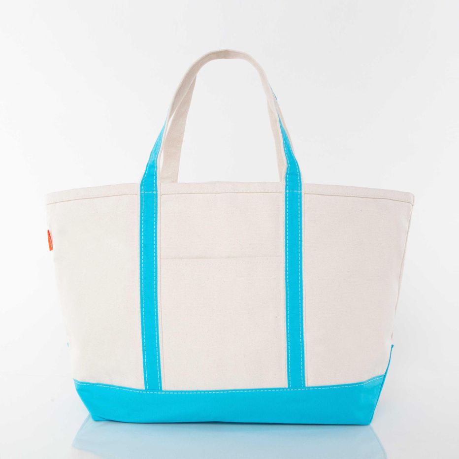 Large Boat Tote - Turquoise