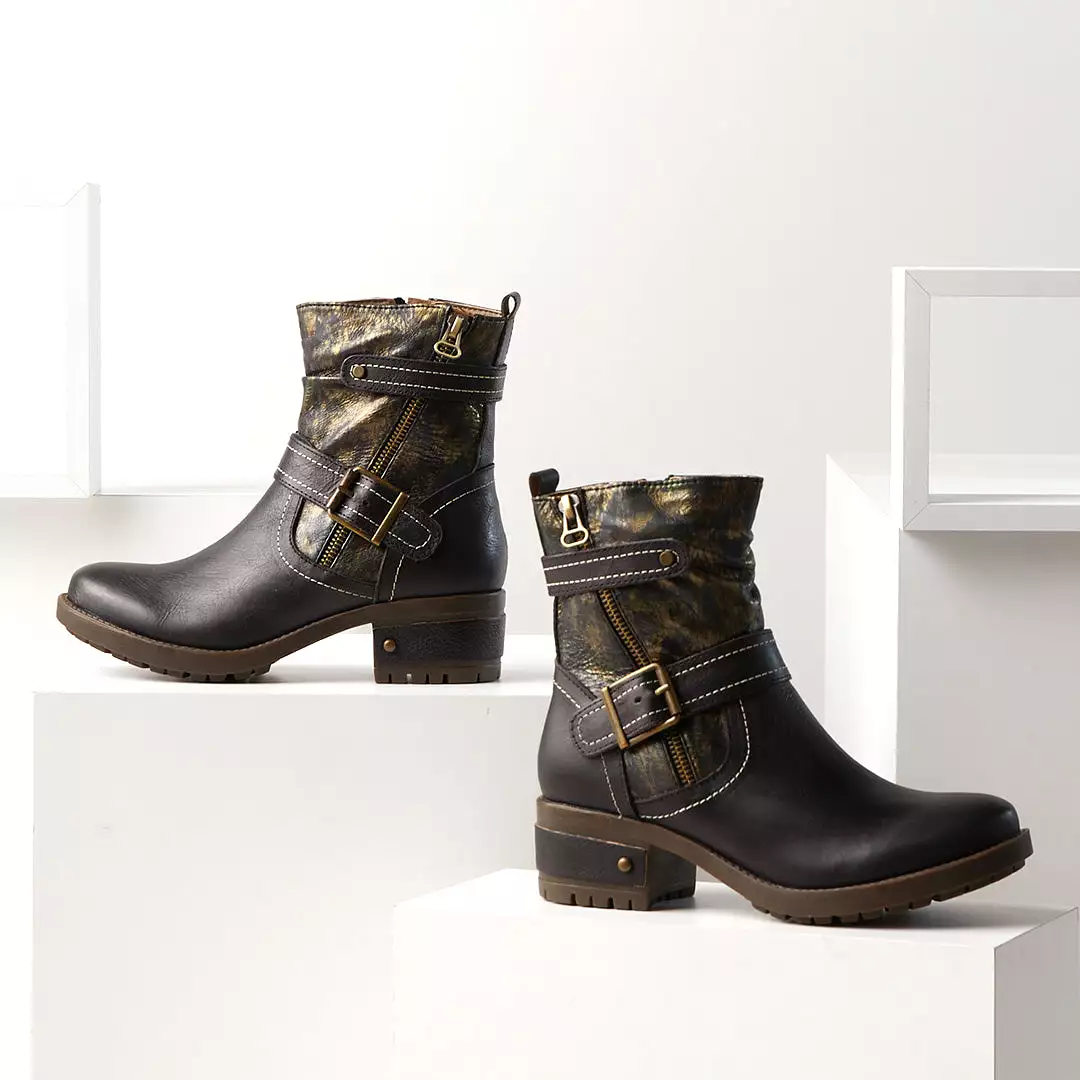 L'ARTISTE FRANKIE MID CALF BOOTS