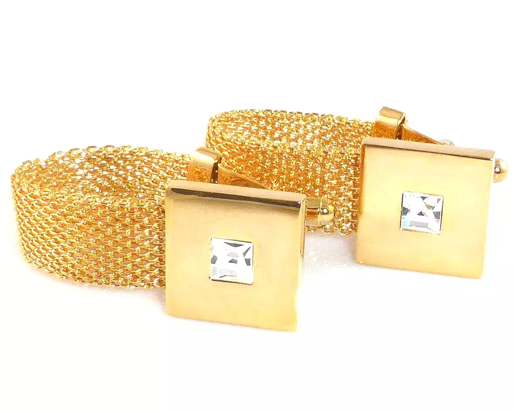 LAWYER SQUARE GOLD COPPER CUFFLINKS -S4484572