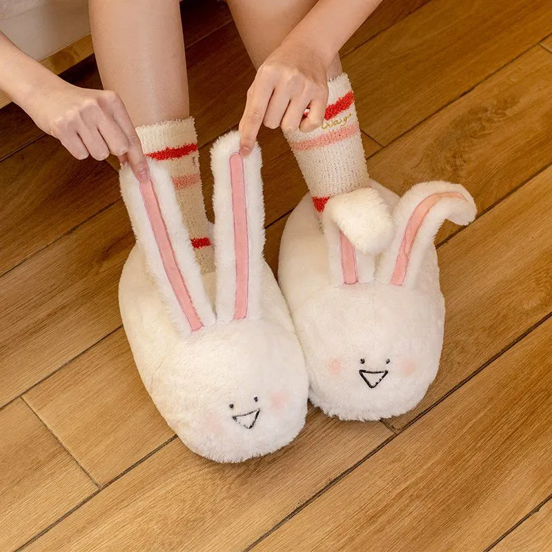 Long Ear Bunny Fluffy Slippers - Kimi