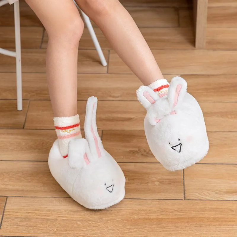 Long Ear Bunny Fluffy Slippers - Kimi