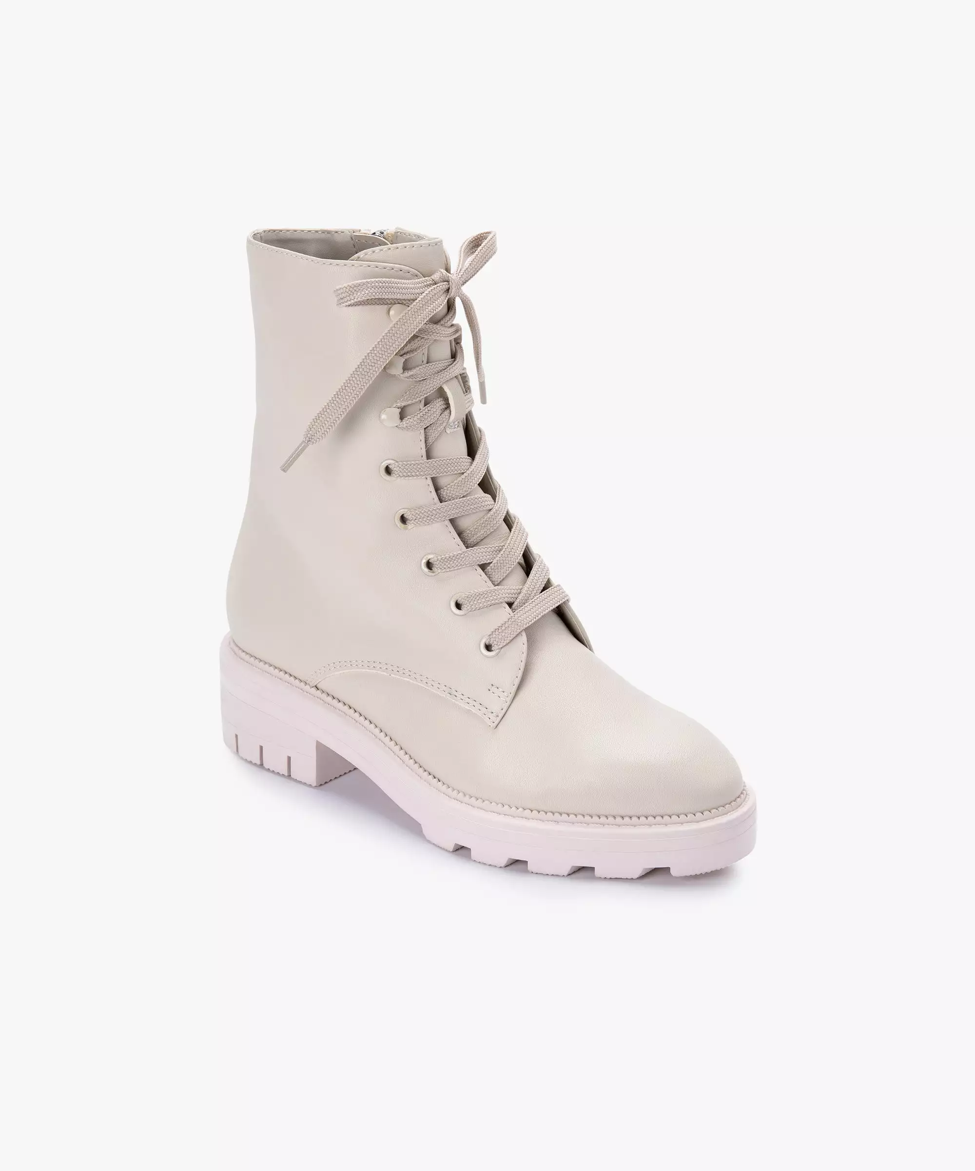 LOTTIE BOOTS IVORY LEATHER