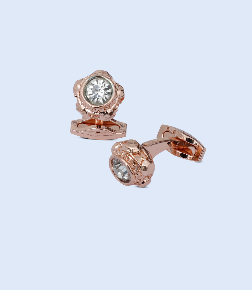 MA1495-GOLDEN-Men Cufflinks