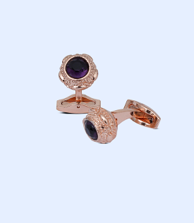 MA1496-GOLDEN-Men Cufflinks