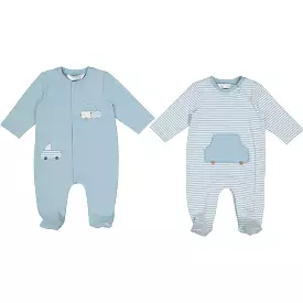 Mayoral Baby Turquoise Onesie Set of Two _ 1726-41