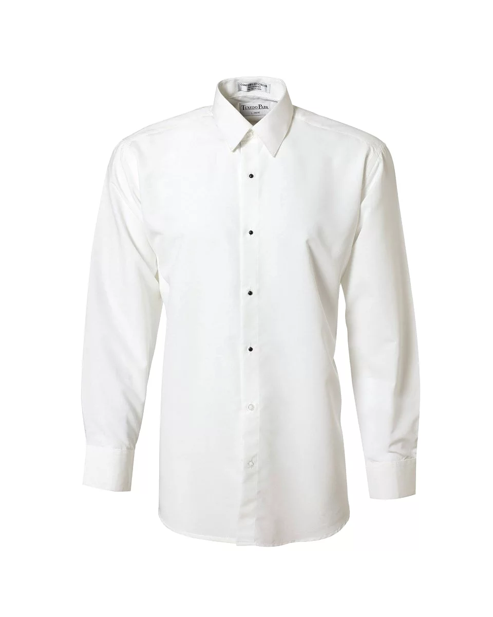 Men's Slim Fit Microfiber Tuxedo Shirts - Plain Front