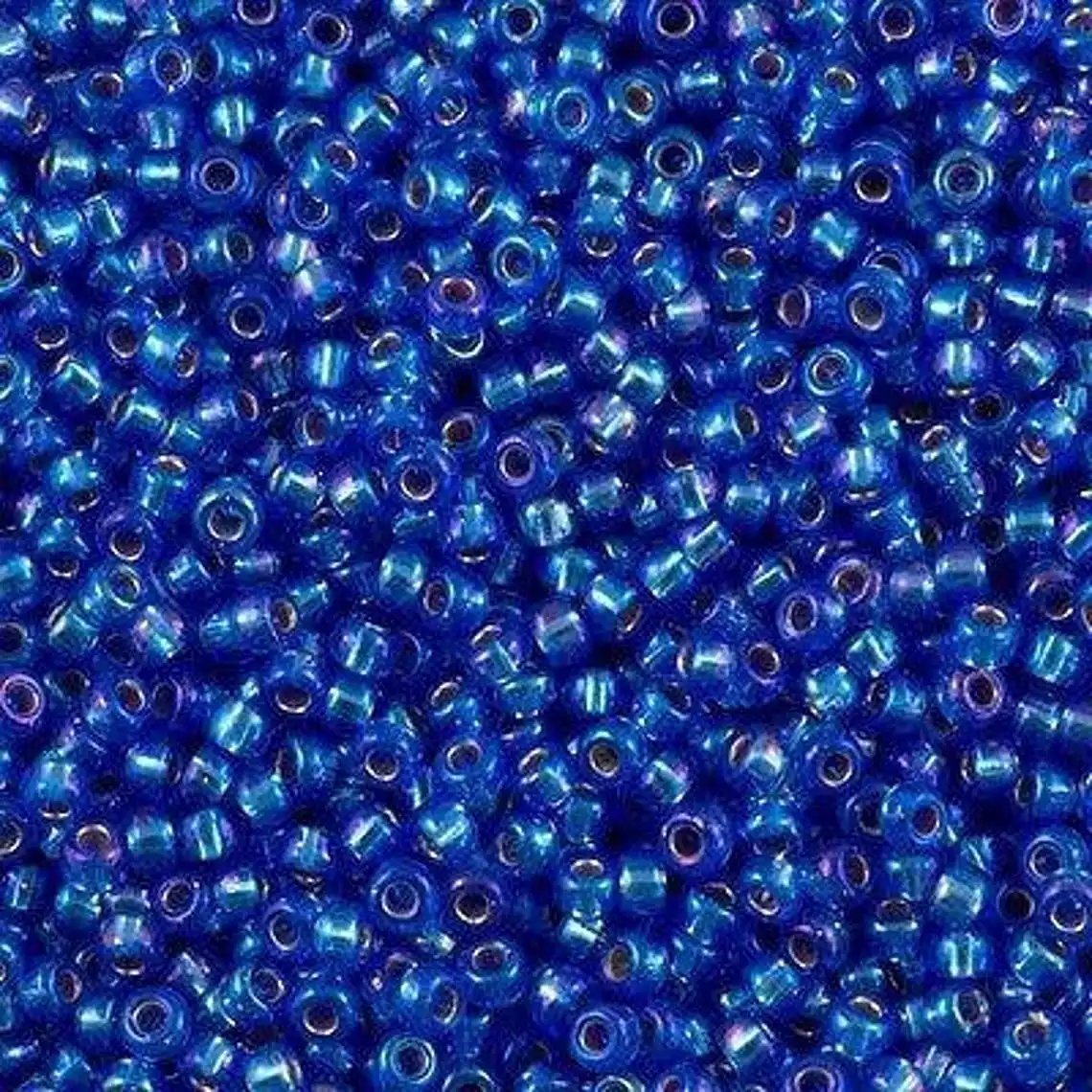 Miyuki Boncuk, MiyukiRoundBeads 8/0-1019 Silver Lined Sapphire AB