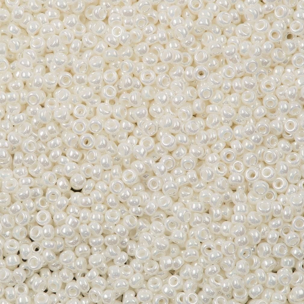 Miyuki Boncuk, MiyukiSeedBeads 8/0-0591 Ivory Pearl Ceylon