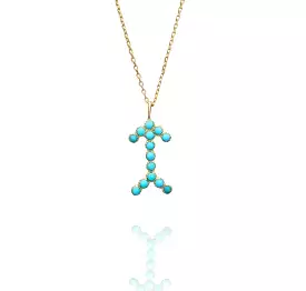 NAYLA SHAMI Turquoise Arrow Necklace