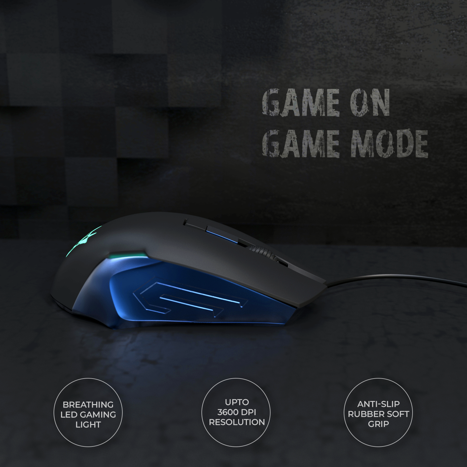 New Arctic Fox Gaming Mouse and Wired Keyboard Combo