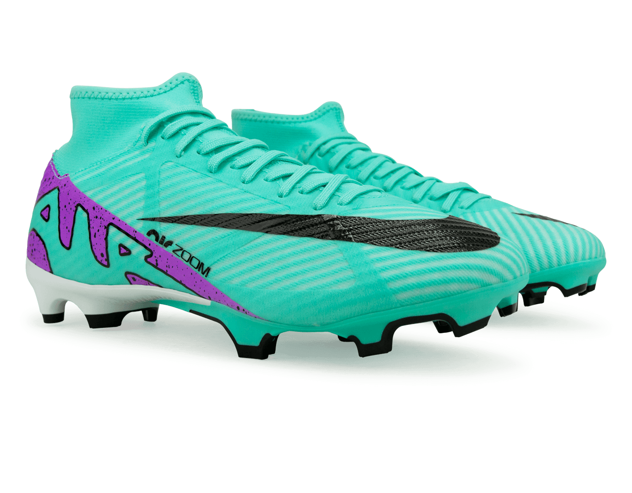 Nike Men's Zoom Mercurial Superfly 9 Academy FG/MG Turquoise/Black/Purple