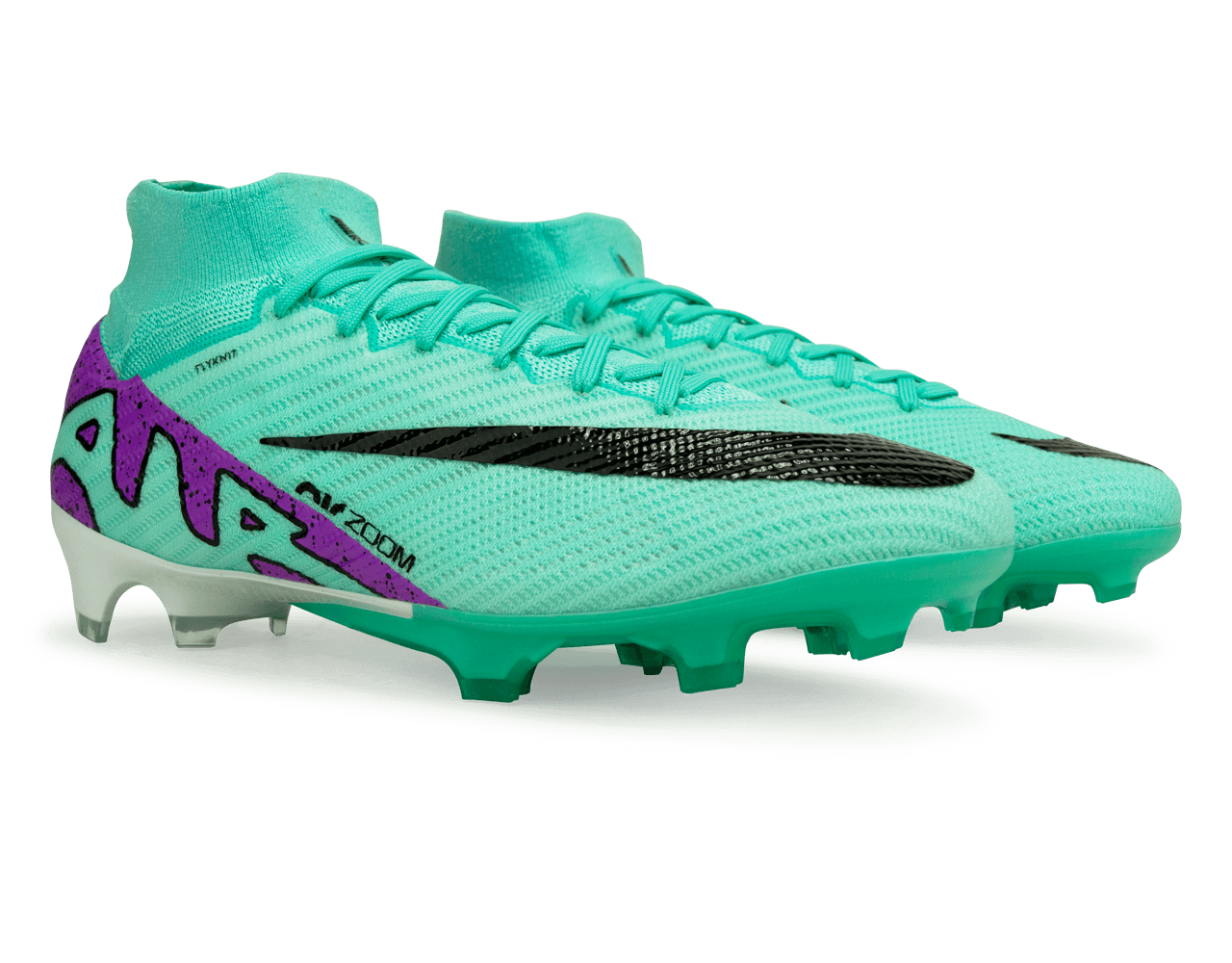 Nike Men's Zoom Mercurial Superfly 9 Elite FG Turquoise/Black/Purple