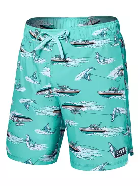 Oh Buoy 2n1 Volley 7 Sharkski/Turquoise Boardshort