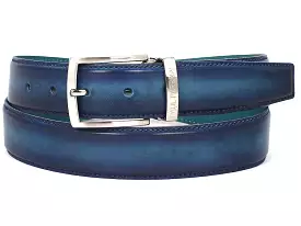 Paul Parkman Leather Belt Dual Tone Blue & Turquoise B01-BLU-TRQ