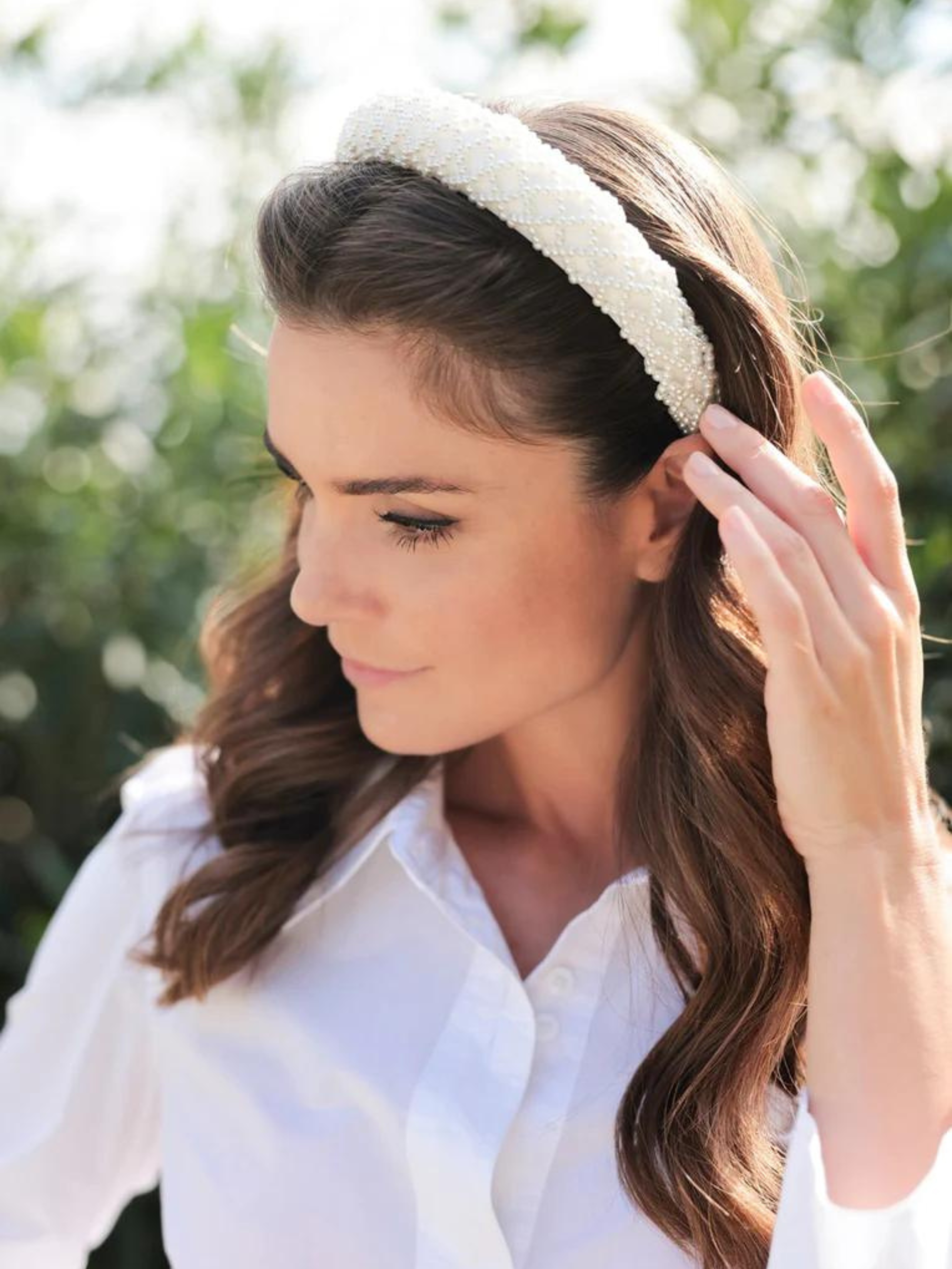 Pearl Headband Ivory