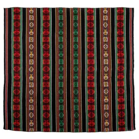 Peruvian Woven Throw - Black